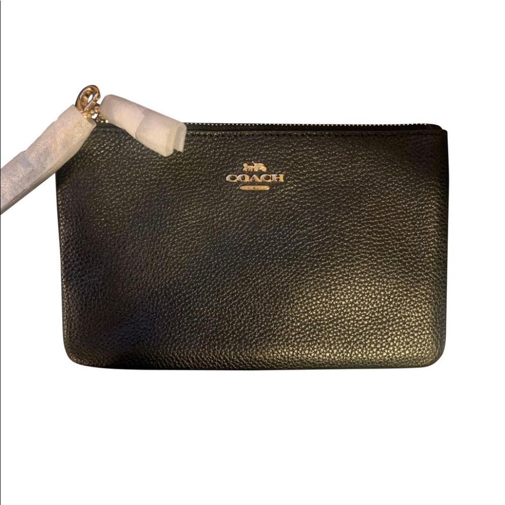 BRAND NEW Black Coach Wristlet